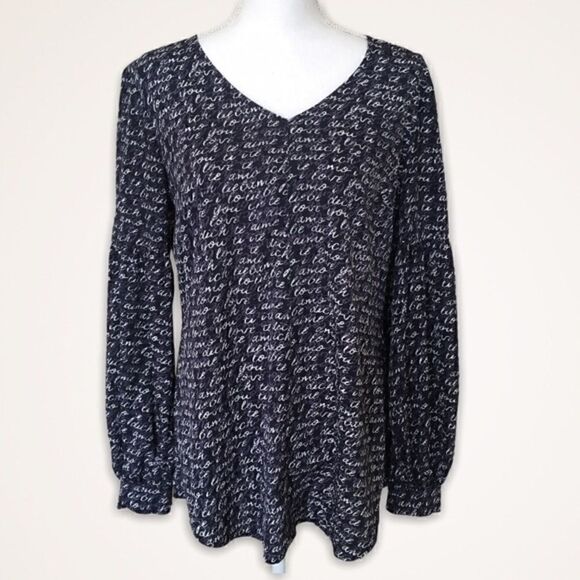 CAbi Te amo Print Blouse - Picture 1 of 10